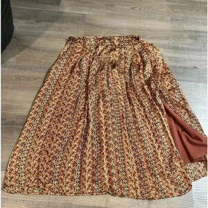 Molly Bracken Pleated Skirt Womens L